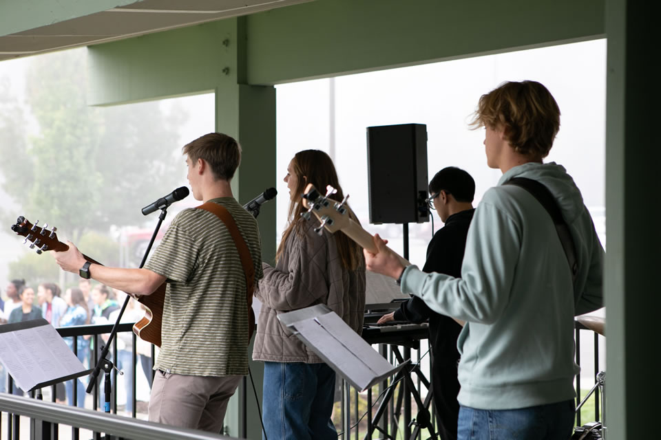 Wordship at flagpole