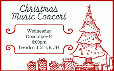 NCA Christmas Music Concert – Dec. 14