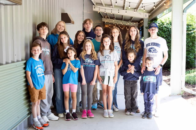 Group of people dressed in spirit wear