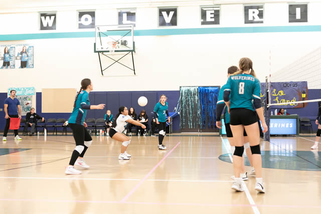 NCHS Volleyball game