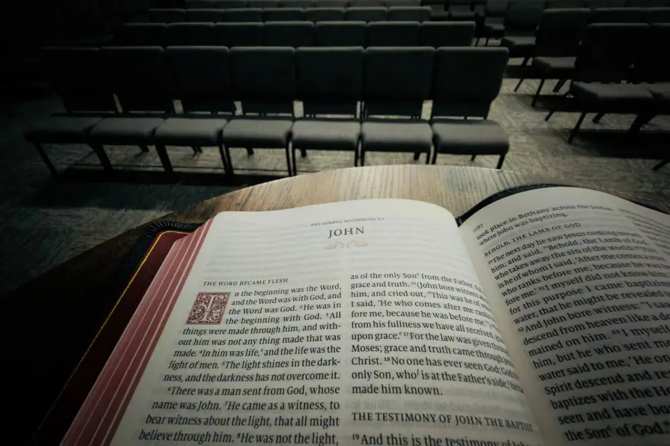 Bible in chapel