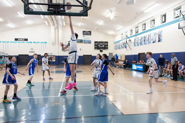 NCHS boys basketball game